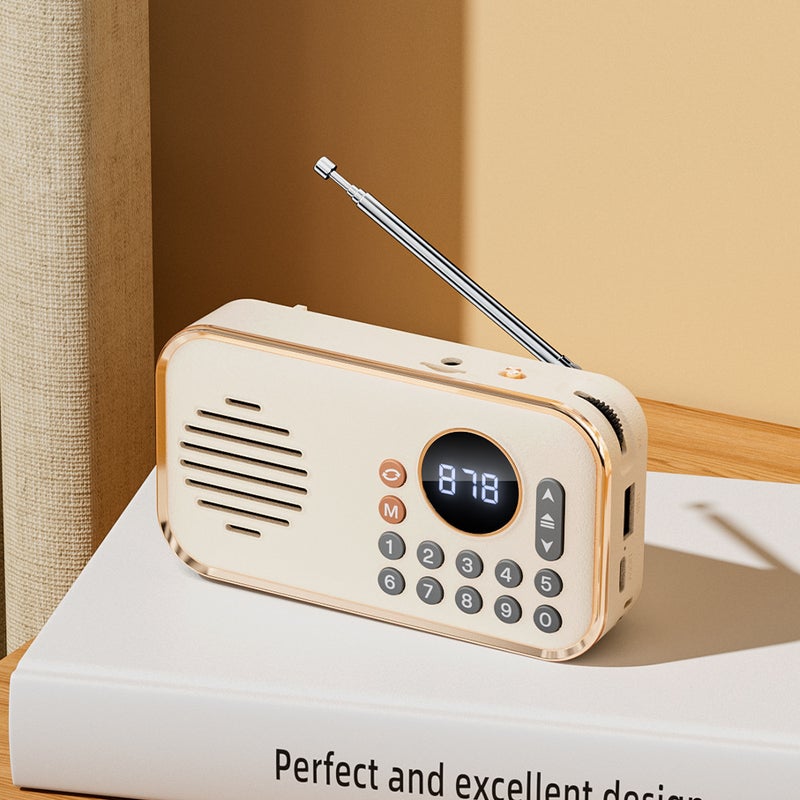 راديو ووكمان جديد لكبار السن مكبر صوت بلوتوث مشغل موسيقى محمول بطاقة يو ديسك ستيريو رجعي - Image 1